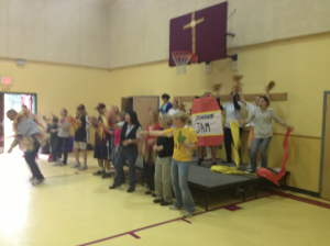 2013 All Saints Catholic Academy Pep Rally