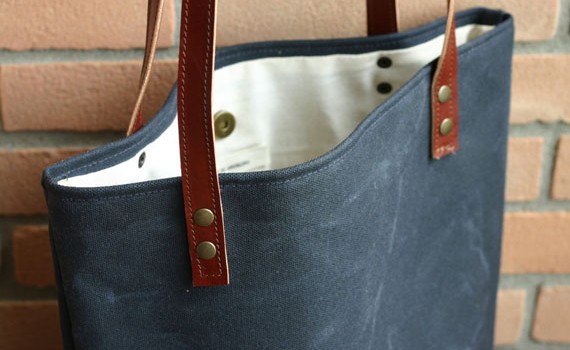 Joy Susan Blue Leather Bag