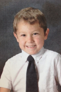 Michael Mallen in kindergarten at All Saints Catholic Academy